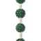 Perles rondes en argile pavées vert foncé de 10 mm de Bead Landing